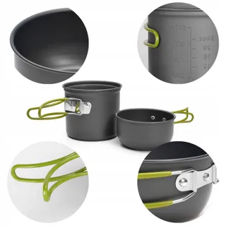 ODOLAND Campingservies 10-delig Aluminium — miniatuur 3