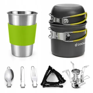 ODOLAND Campingservies 10-delig Aluminium — miniatuur 1