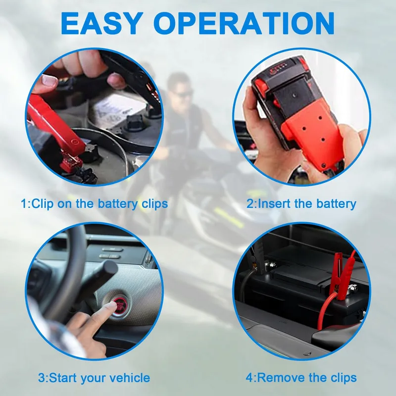 ACXILEXY Jumpstart Adapter 18V M18 voor Vrachtwagen SUV Zonder Batterij — foto 5