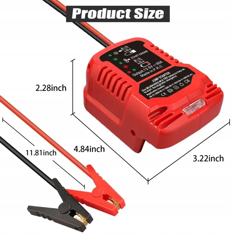 URUN Powerbank Starthulp M18 18V Accu Booster Auto — foto 4