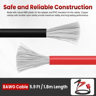 TKSE Jumpstart Adapter 1,8M 8AWG Milwaukee M18 — miniatuur 4