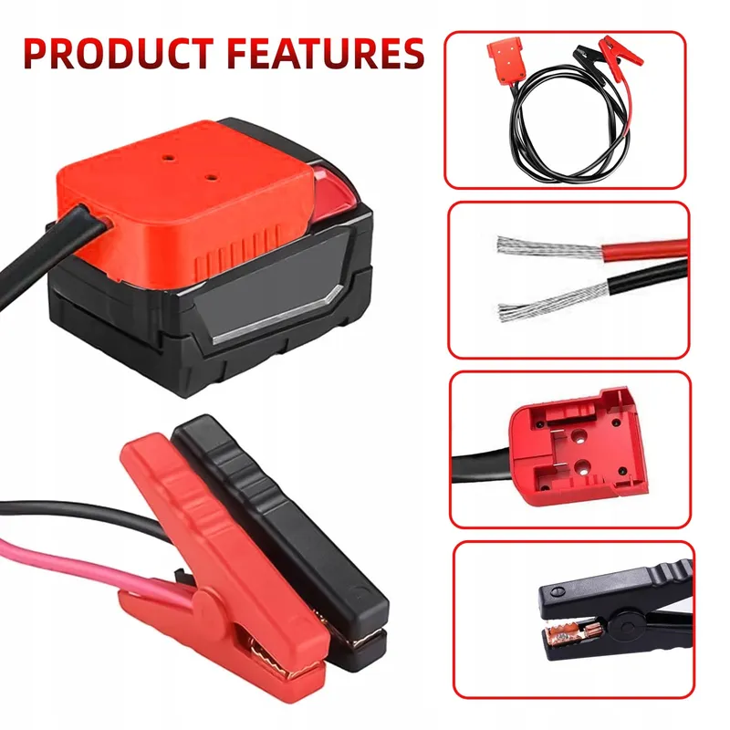 TKSE Jumpstart Adapter 1,8M 8AWG Milwaukee M18 — foto 9