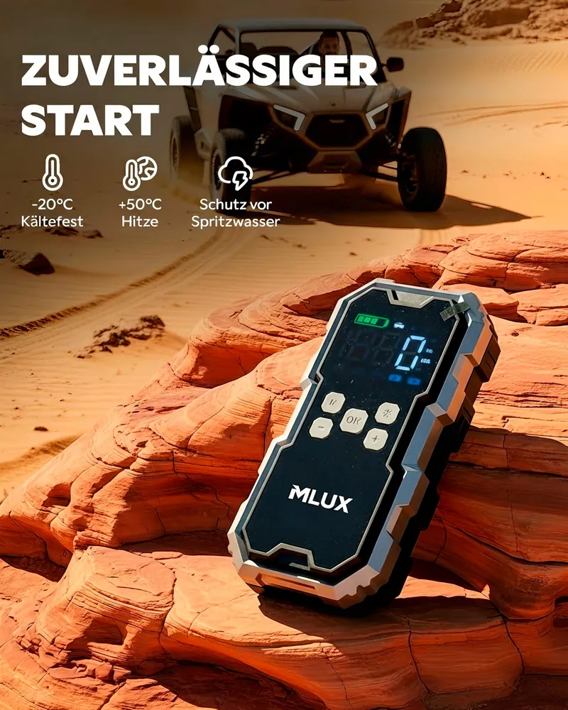 Starthulp Powerbank 6000A 26800mAh Met Compressor Voor Auto — foto 6