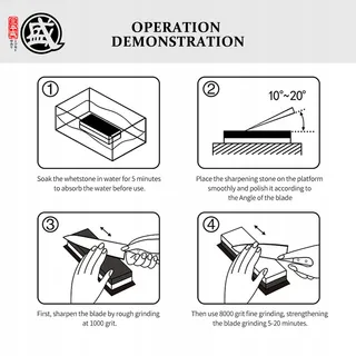MITSUMOTO SAKARI Slijpsteen 2000/6000 Keuken Antislip — miniatuur 5