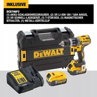 DEWALT XR 18V Klopboorschroevendraaier Borstelloos 70Nm 2x5Ah — miniatuur 4