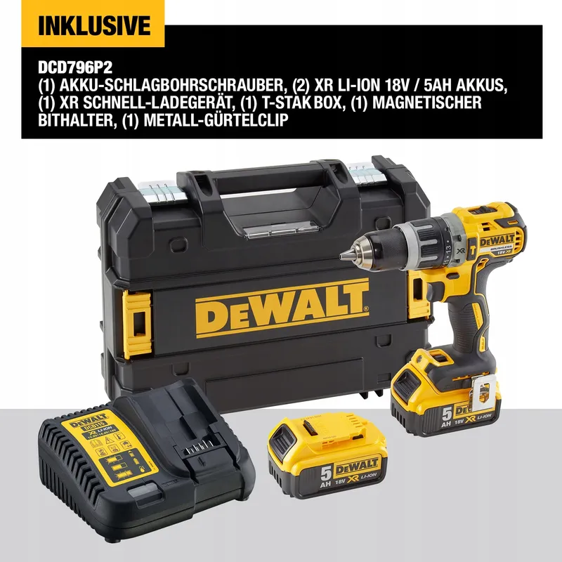 DEWALT XR 18V Klopboorschroevendraaier Borstelloos 70Nm 2x5Ah — foto 4