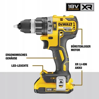 DEWALT XR 18V Klopboorschroevendraaier Borstelloos 70Nm 2x5Ah — miniatuur 3