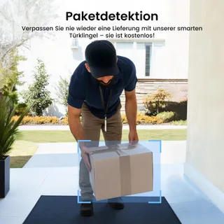 AOSU Video Deurbel 2K HD Draadloos 170 PIR Alexa WiFi 2-weg Audio — miniatuur 4