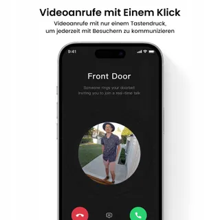 AOSU Video Deurbel 2K HD Draadloos 170 PIR Alexa WiFi 2-weg Audio — miniatuur 5