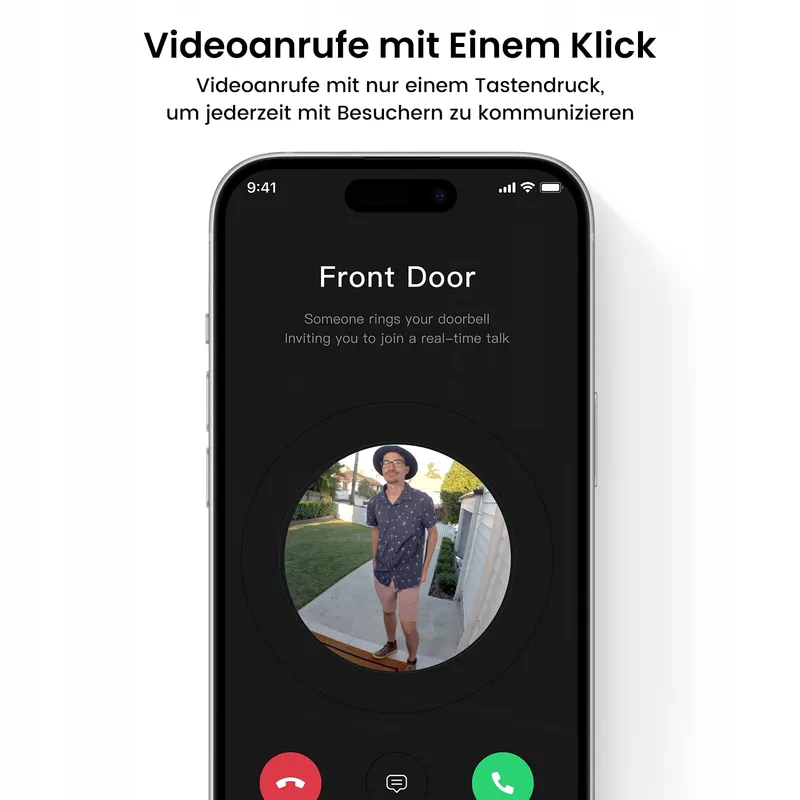 AOSU Video Deurbel 2K HD Draadloos 170 PIR Alexa WiFi 2-weg Audio — foto 5