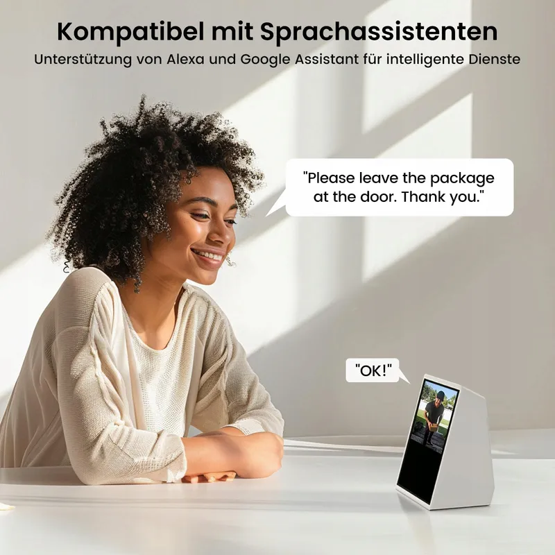 AOSU Video Deurbel 2K HD Draadloos 170 PIR Alexa WiFi 2-weg Audio — foto 7