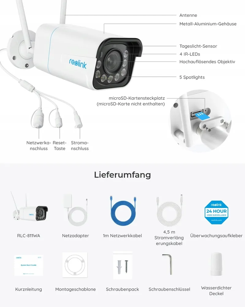 REOLINK Slimme Buitencamera Wi-Fi 6 5X Zoom Kleurennachtzicht — foto 8