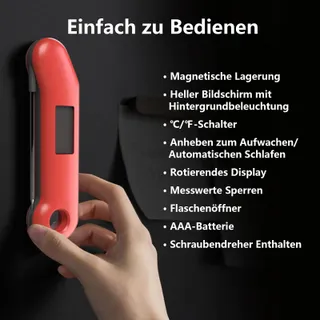 THERMOMAVEN F1 Turbo Digitale Vleesthermometer IP67 Waterdicht BBQ — miniatuur 6