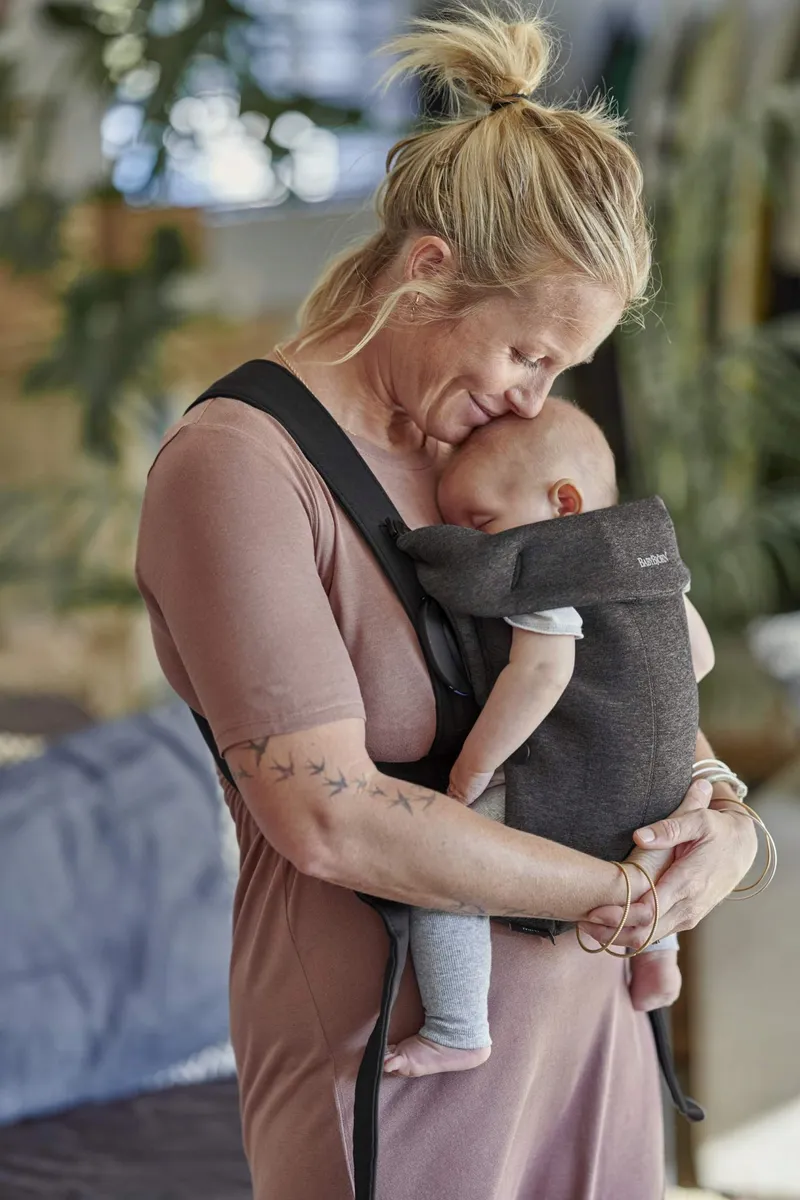 BABYBJÖRN Draagzak Mini 3D Jersey Ergonomisch Donkergrijs — foto 6