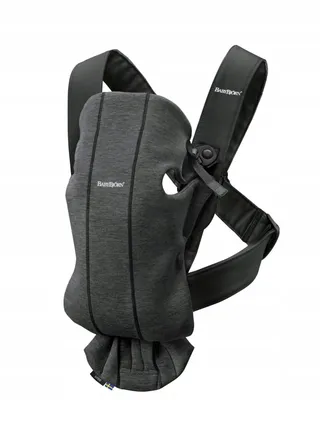 BABYBJÖRN Draagzak Mini 3D Jersey Ergonomisch Donkergrijs — miniatuur 1