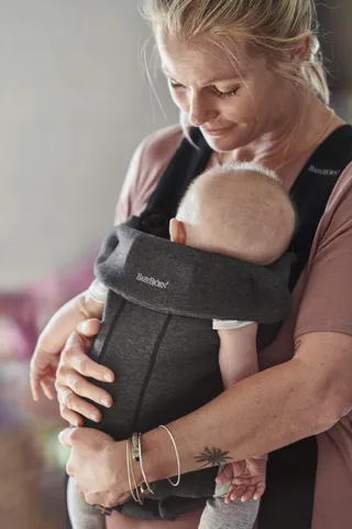 BABYBJÖRN Draagzak Mini 3D Jersey Ergonomisch Donkergrijs — miniatuur 4