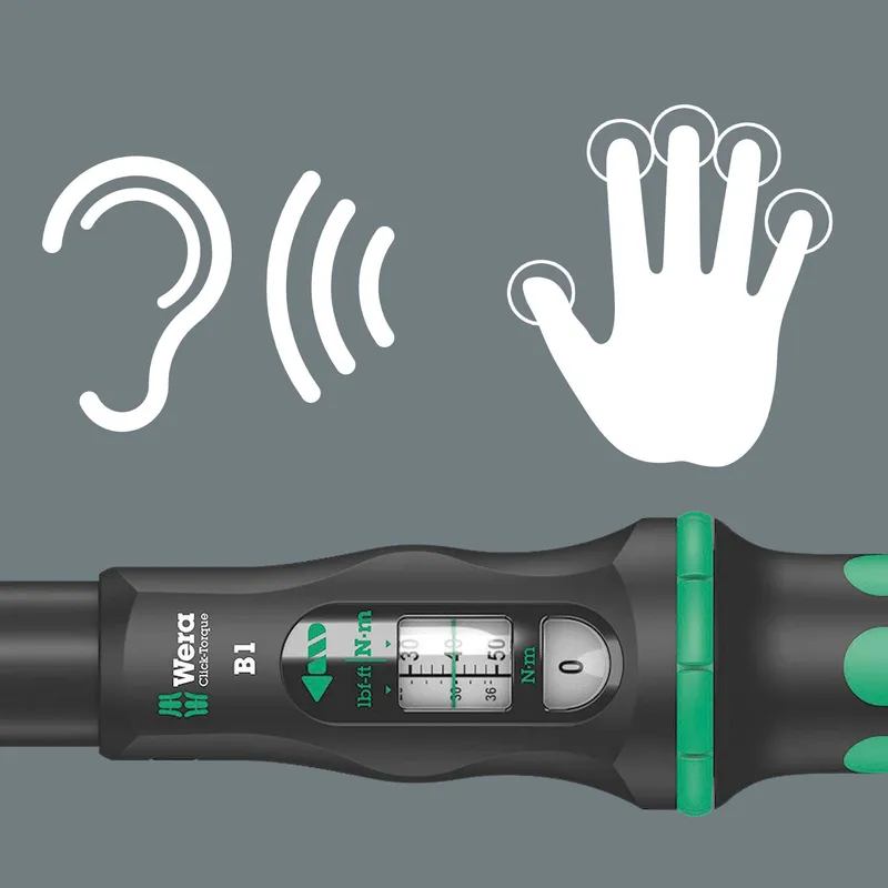 WERA Momentsleutel 3/8" 10-50 Nm Met Ratel Zwart Groen — foto 3