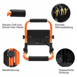 MEIHUA LED Bouwspot 60W 5200LM 6500K IP66 Waterdicht Draagbaar — miniatuur 10