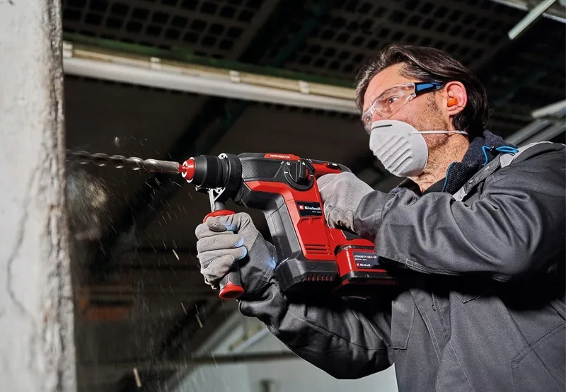 EINHELL Professional Accu Boorhamer 18V SDS-plus 26mm Beton — foto 4