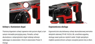 EINHELL Professional Accu Boorhamer 18V SDS-plus 26mm Beton — miniatuur 16