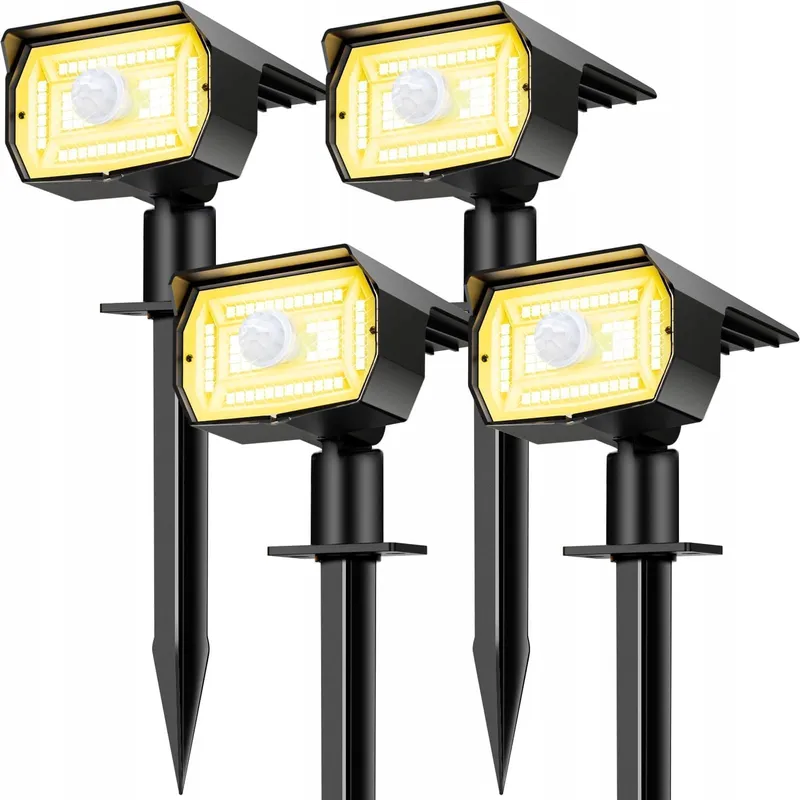 NIPIFY Solar Lampen Bewegingsmelder 4 Stuks IP65 Waterdicht — foto 1