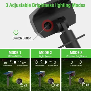 NIPIFY Solar Lampen Bewegingsmelder 4 Stuks IP65 Waterdicht — miniatuur 3