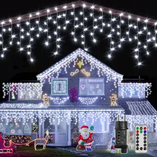OLLNY LED Lamp Buiten 15M 594 LED Afstandsbediening 8 Standen — miniatuur 1