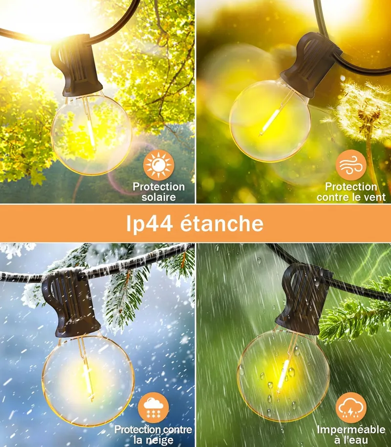 LED Lichtsnoer Buiten 30M 45 G40 Lampen Tuin Balkon IP44 — foto 3