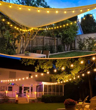LED Lichtsnoer Buiten 30M 45 G40 Lampen Tuin Balkon IP44 — miniatuur 6