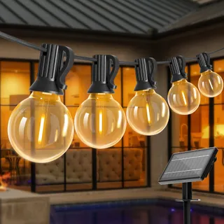 BOMCOSY Solar LED Lichtsnoer 26,4M IP45 Waterdicht Tuin 4 Standen — miniatuur 1
