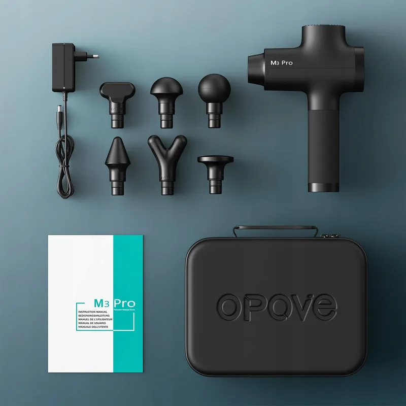OPOVE M3 Pro 2 Massagepistool LED 2500 Tpm 5 Standen 2600mAh — foto 9