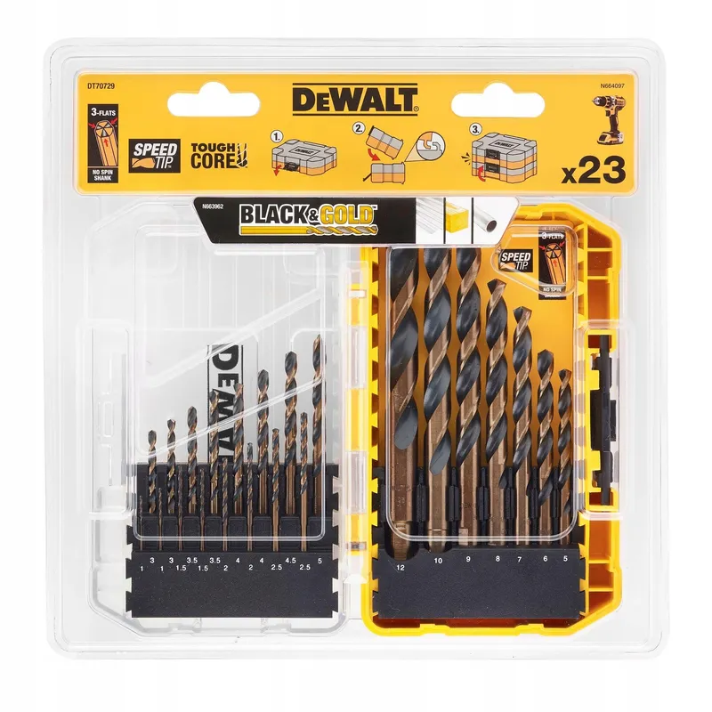 DEWALT Metaalborenset 23-delig Metaal Hout Kunststof — foto 2
