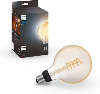 PHILIPS Hue White Filament E27 G125 550lm Warm Wit Dimbaar Alexa — miniatuur 2