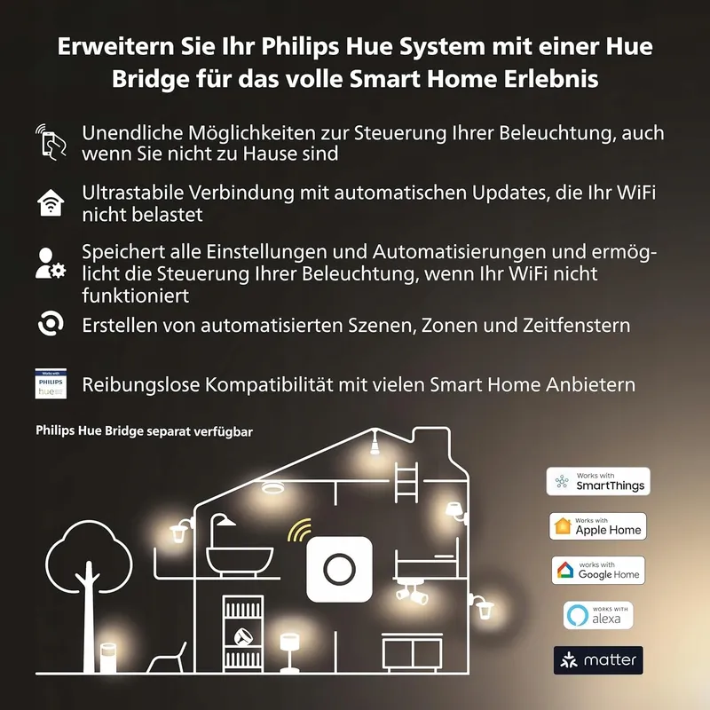PHILIPS Hue White Filament E27 G125 550lm Warm Wit Dimbaar Alexa — foto 6