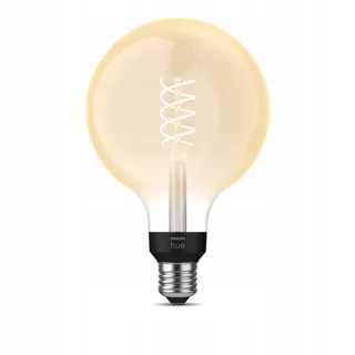 PHILIPS Hue White Filament E27 G125 550lm Warm Wit Dimbaar Alexa — miniatuur 4