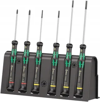 WERA Elektronica Schroevendraaierset 6-delig met Rek — miniatuur 1