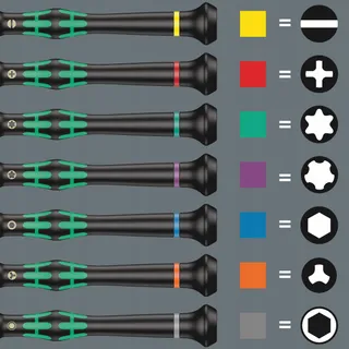 WERA Elektronica Schroevendraaierset 6-delig met Rek — miniatuur 5