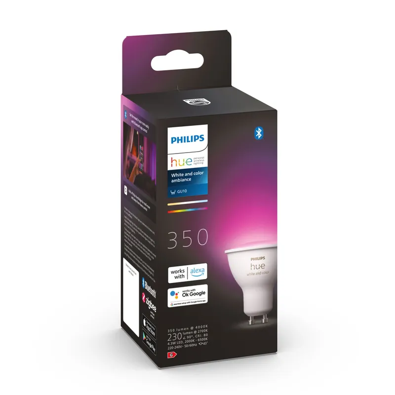 PHILIPS Hue White Color Ambiance GU10 LED 350lm Smart RGB — foto 11