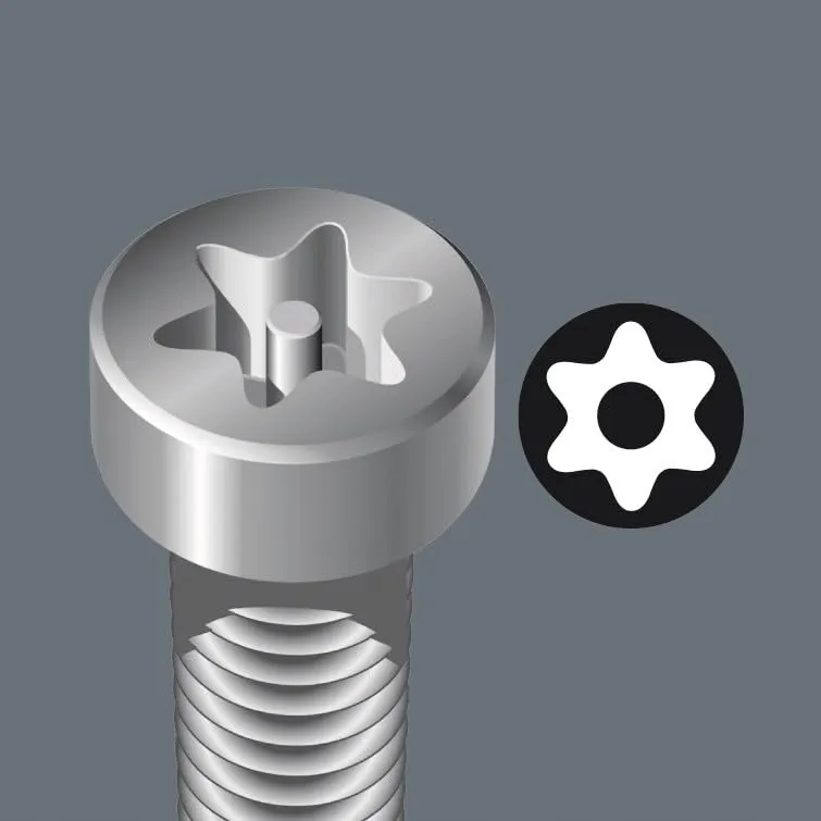 WERA 967 SPKL/9 Hoeksleutelset TORX BO 9-Delig BlackLaser — foto 2