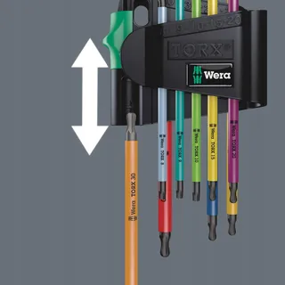 WERA 967 SPKL/9 Hoeksleutelset TORX BO 9-Delig BlackLaser — miniatuur 5