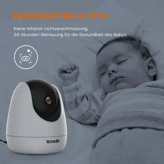TENDA CP3 Binnencamera 1080p WiFi 360° 12m Bewegingsdetectie — miniatuur 4
