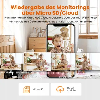 TENDA CP3 Binnencamera 1080p WiFi 360° 12m Bewegingsdetectie — miniatuur 6