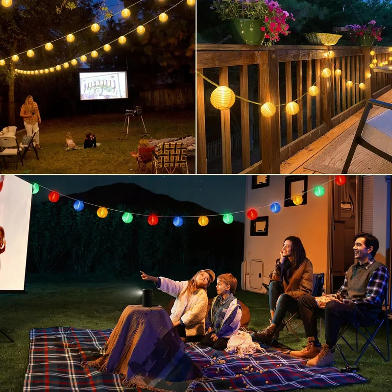 STARRYEVER LED Lampionnen 20M 80 LED 11 Modi Balkon Patio — foto 7