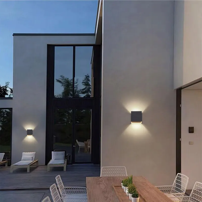KLIGHTEN Set 4 Moderne Wandlampen Buiten IP54 9W 4000K — foto 8