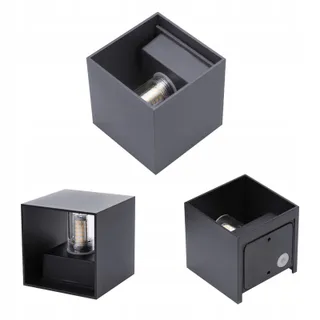 KLIGHTEN Set 4 Moderne Wandlampen Buiten IP54 9W 4000K — miniatuur 3