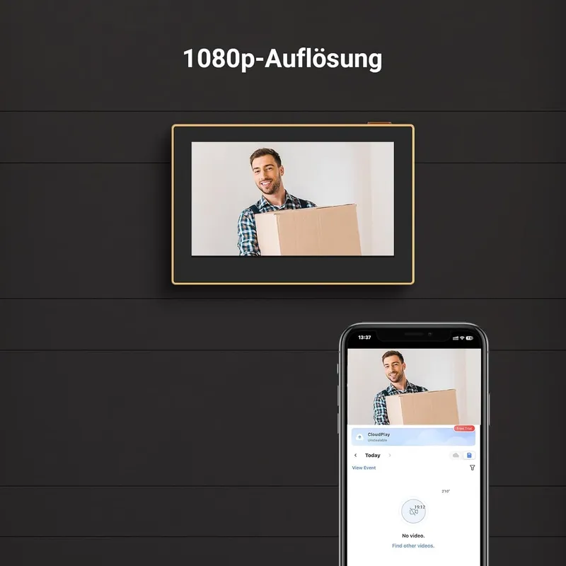 EZVIZ CP2 Deurspion WLAN 4,3" Camera 2MP 146° 2200mAh Goud — foto 4