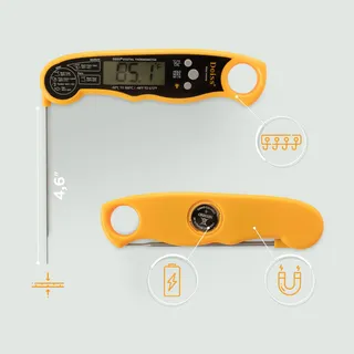 DEISS PRO Digitale Vleesthermometer Snel Precies Verlichting — miniatuur 4