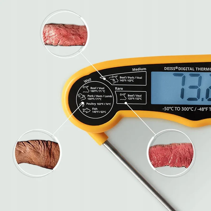 DEISS PRO Digitale Vleesthermometer Snel Precies Verlichting — foto 2