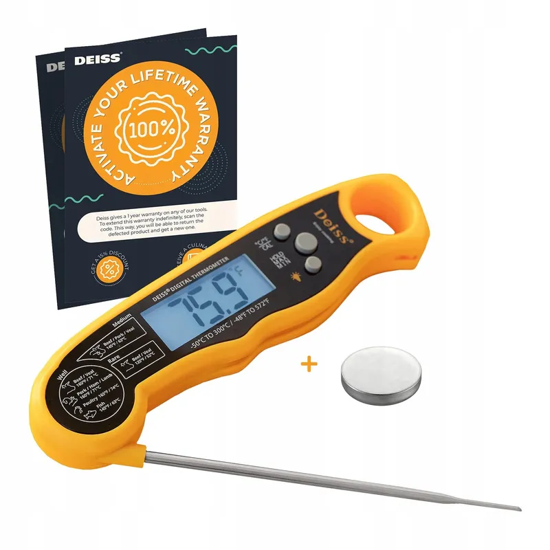 DEISS PRO Digitale Vleesthermometer Snel Precies Verlichting — foto 1