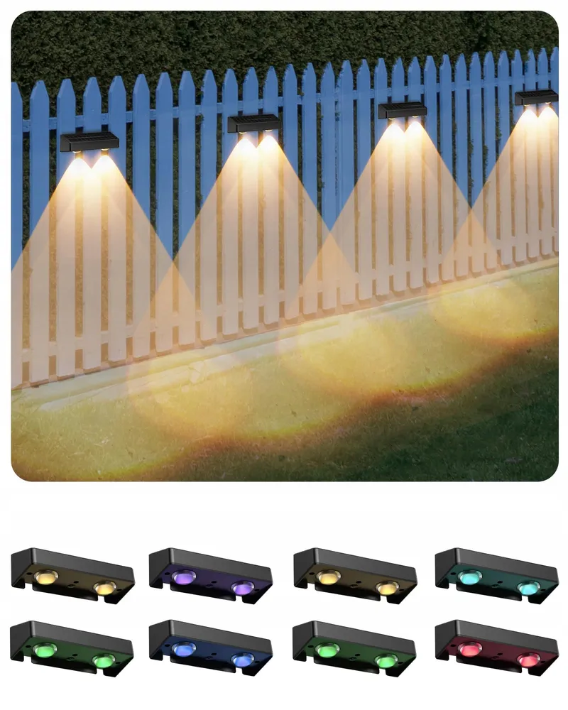AGPTEK Solar Tuinverlichting RGB 8 Kleuren IP65 8x — foto 1